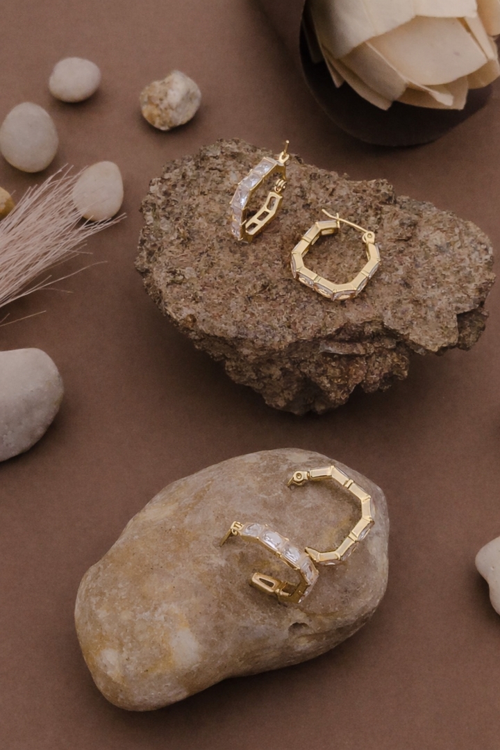 The Hexa-Baguette Hoops