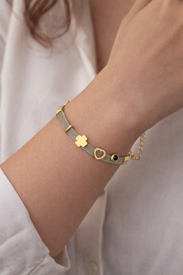 Charm Mesh Bracelet