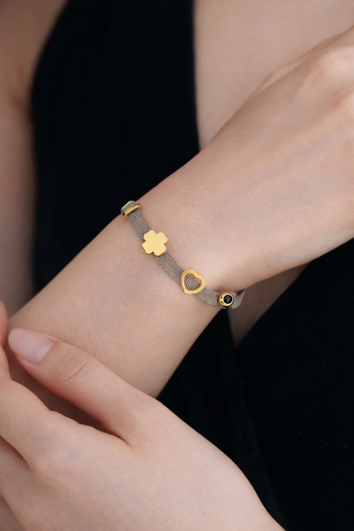 Charm Mesh Bracelet
