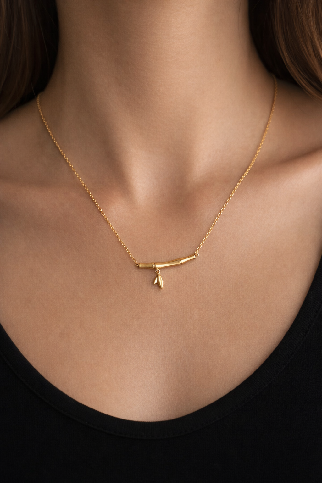 The Zen Bamboo Bar Necklace