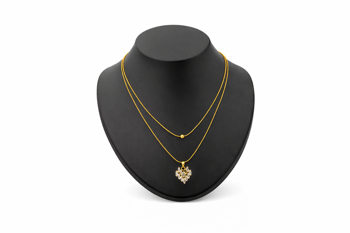 The Layered Heart & Bead Set