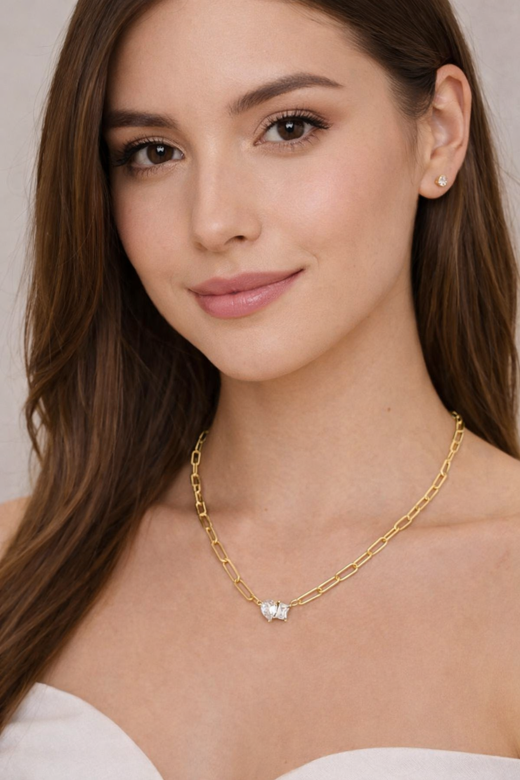 The Duo-Glow Paperclip Necklace