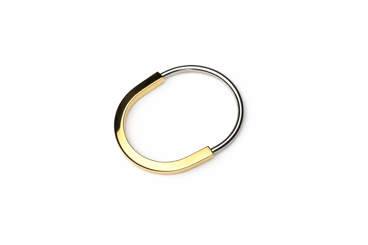 Two-Tone Minimalist Bar Cuff