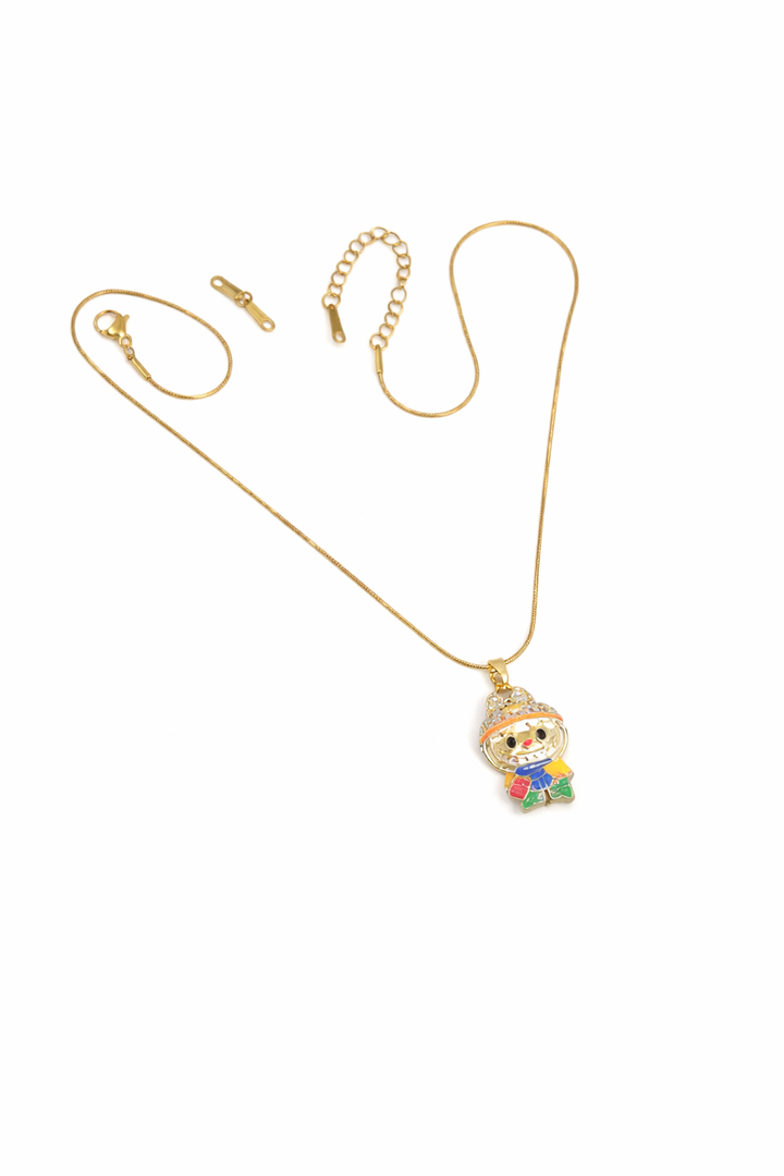 Adventure Charm Gold Pendant Necklace