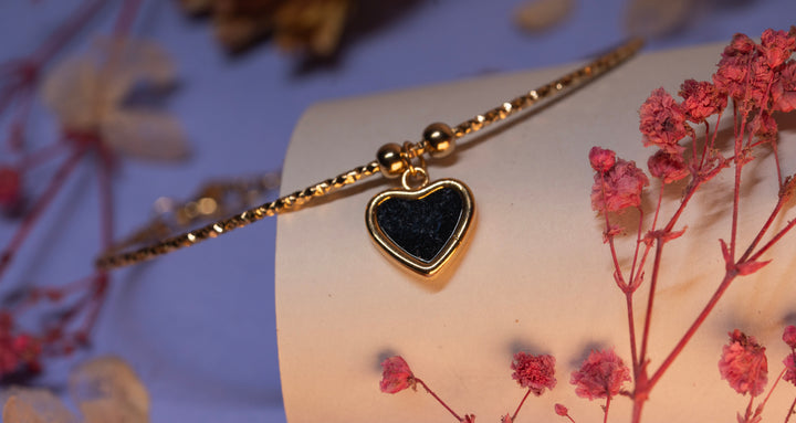 The "Midnight Heart" Bracelet