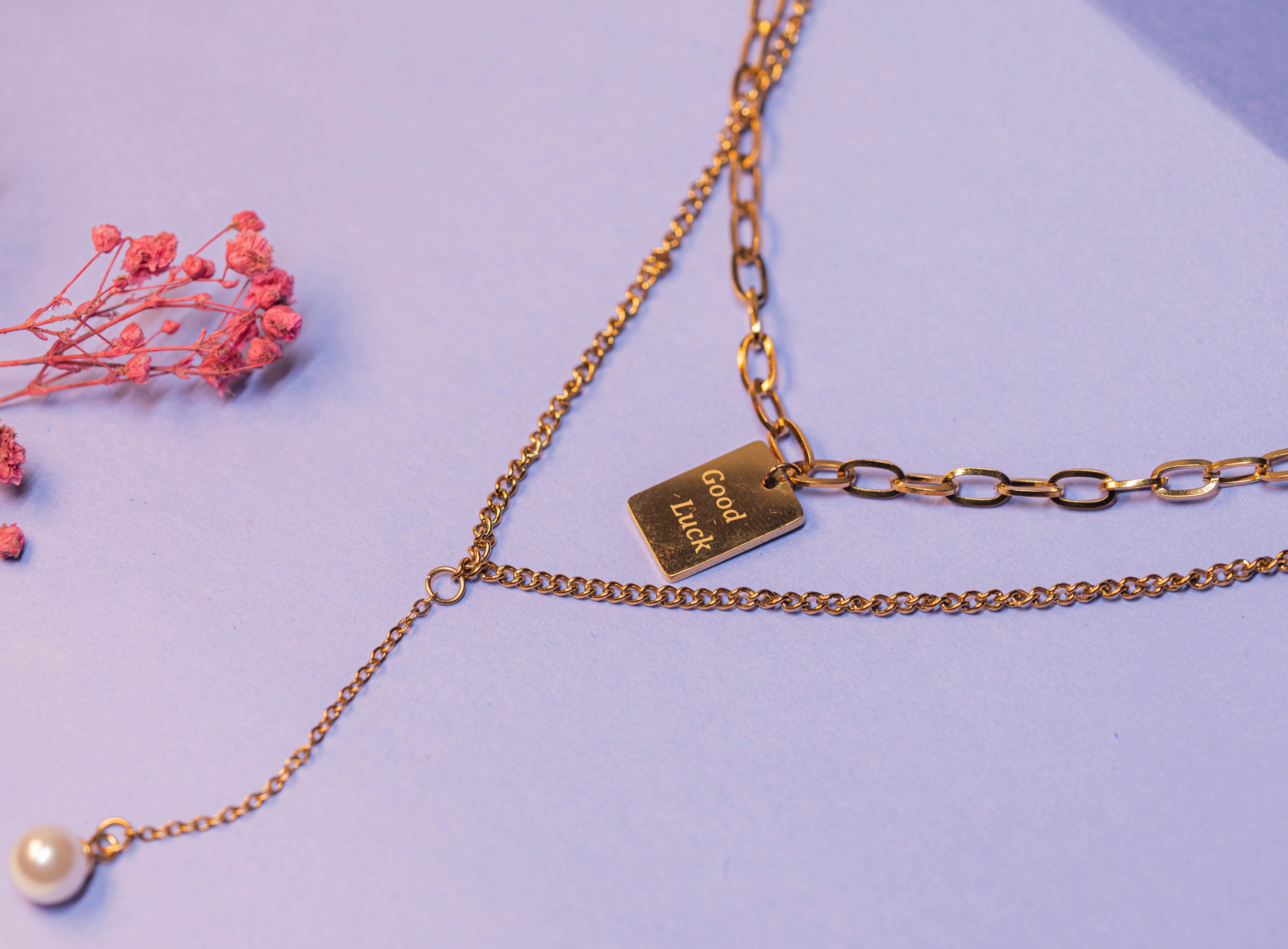 Good Luck Pearl Layered Necklace