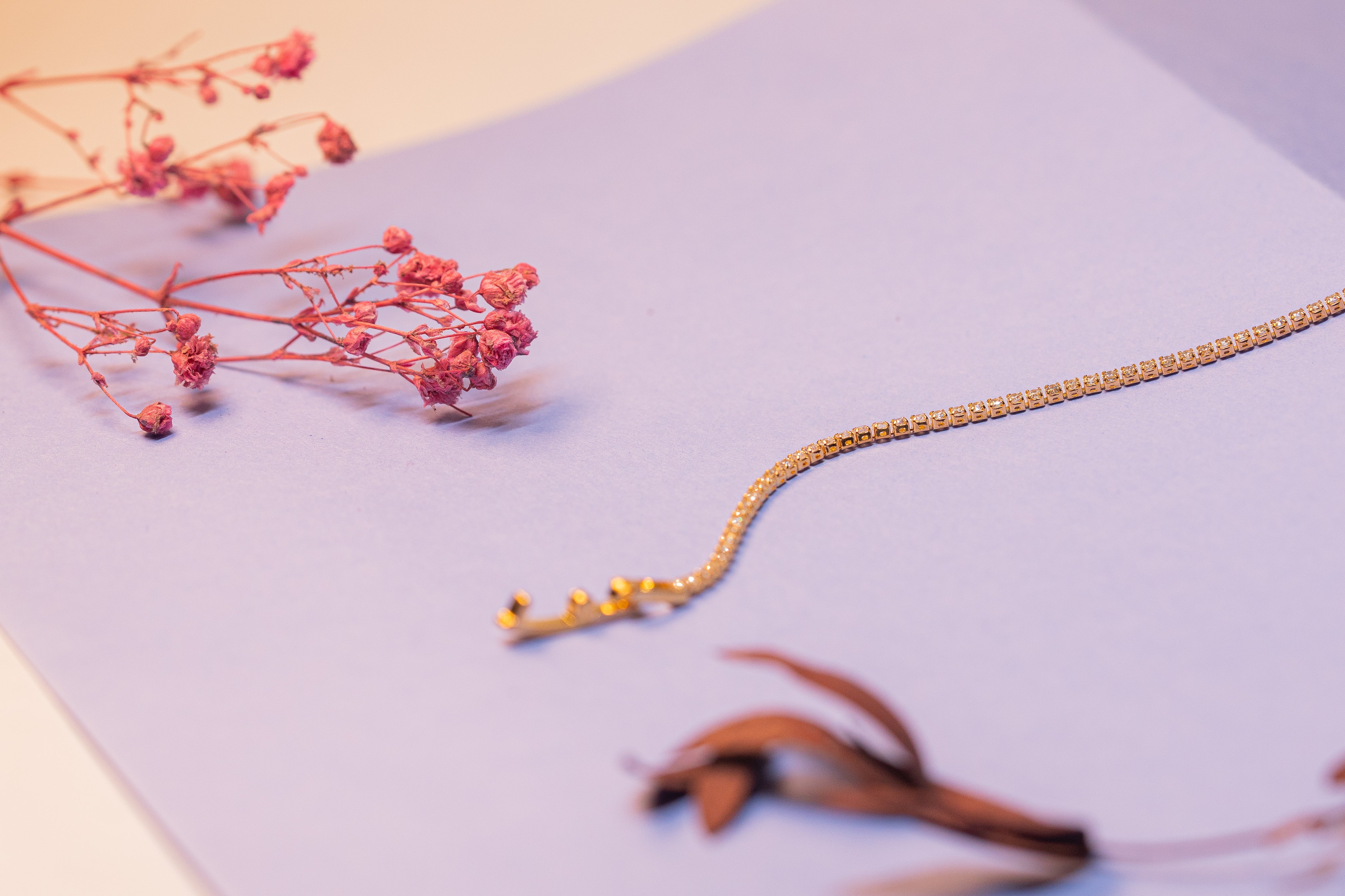 Golden Glow Tennis Bracelet