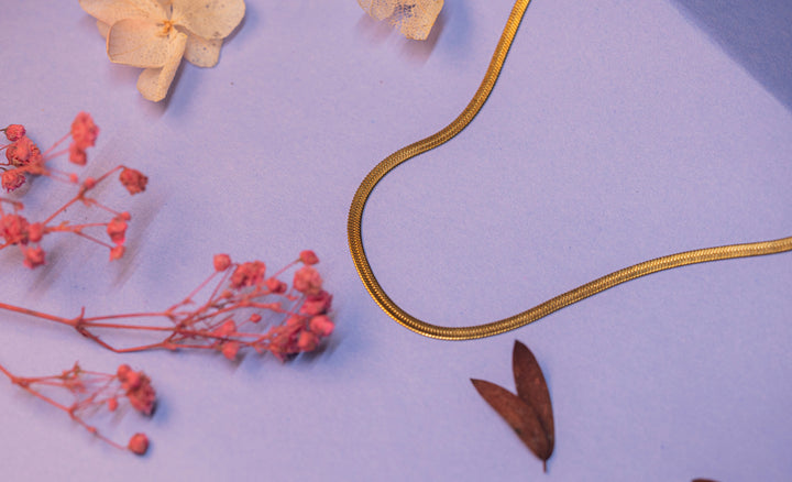 Golden Herringbone Chain
