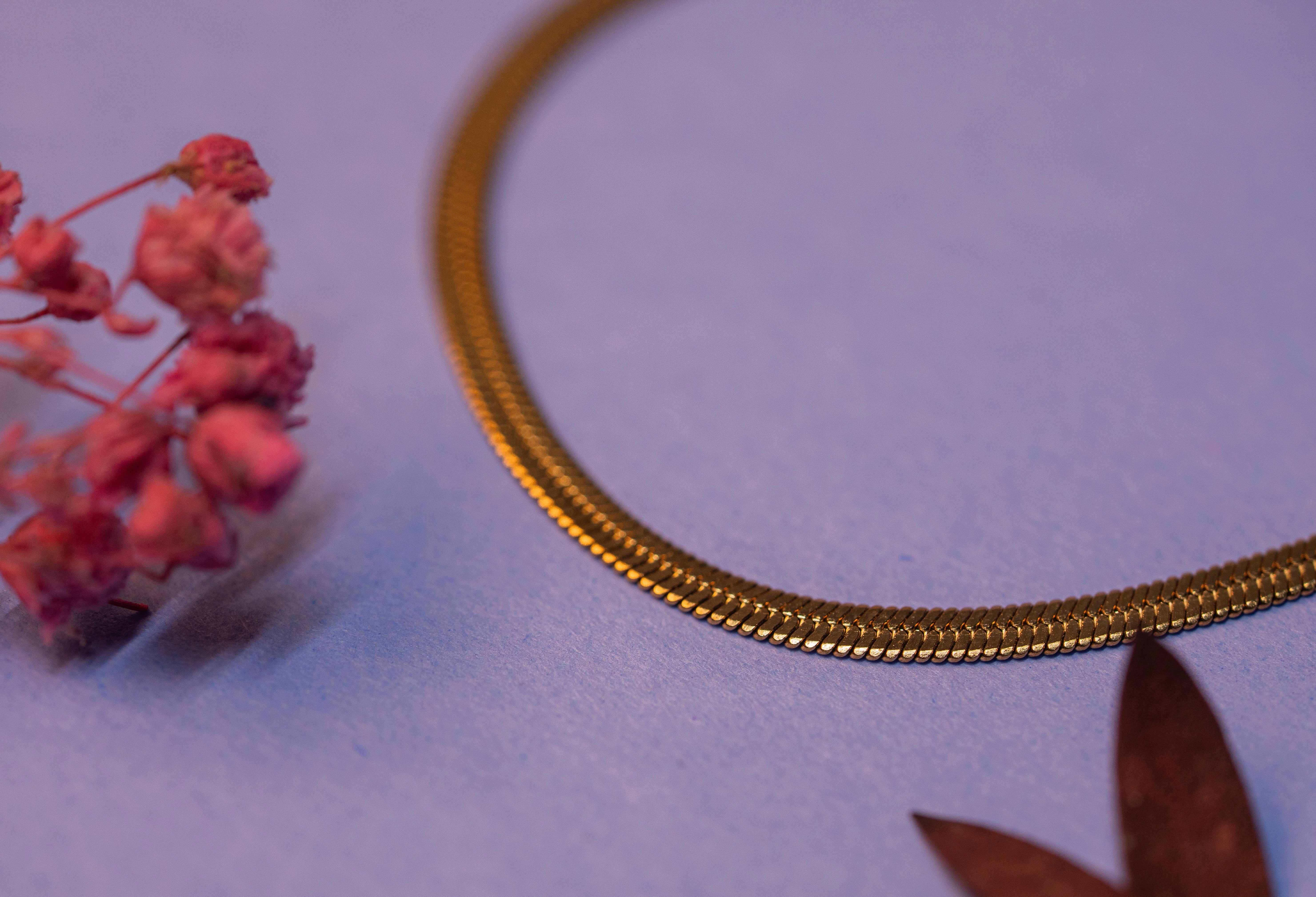 Golden Herringbone Chain