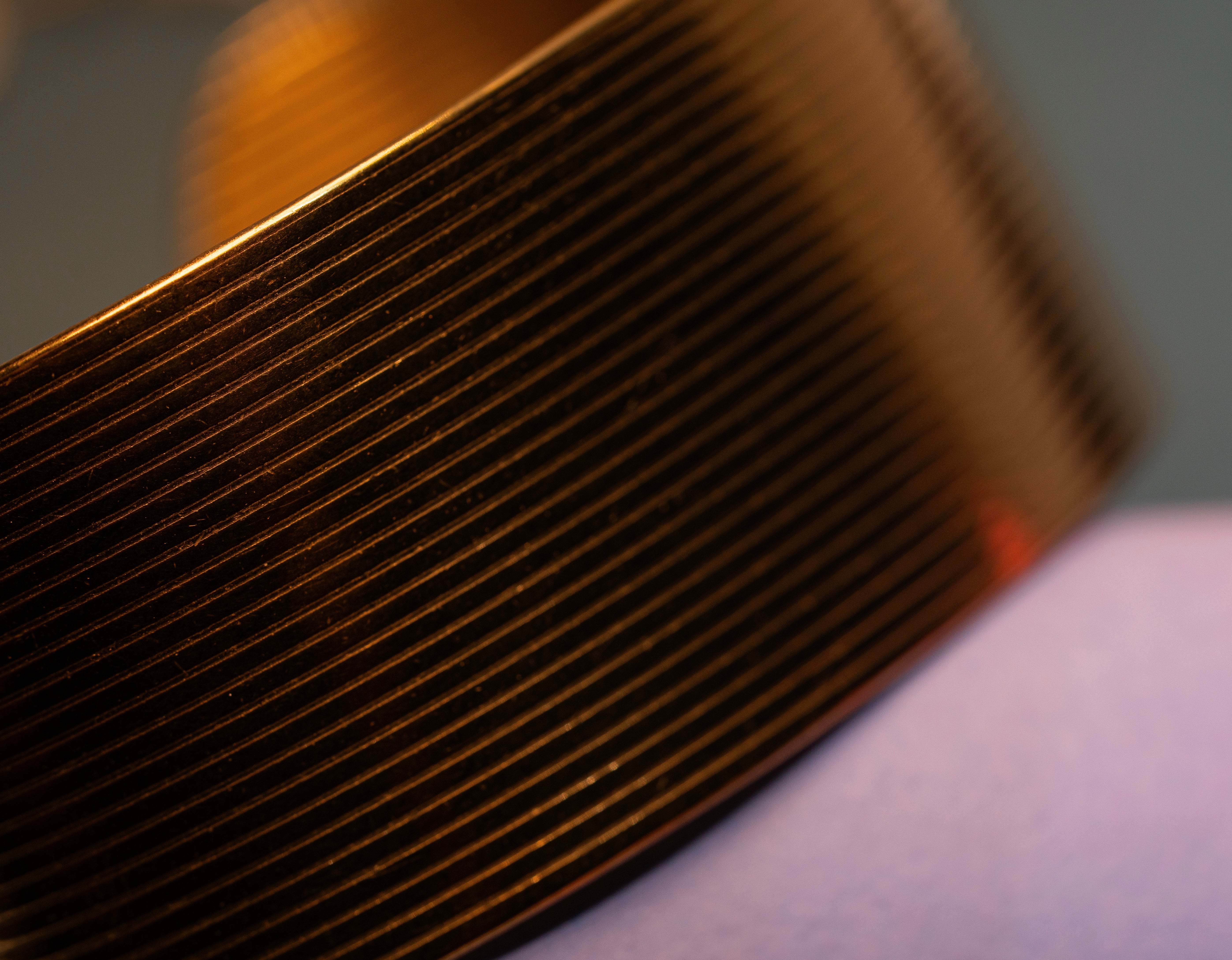 Golden Ripple Cuff Bracelet