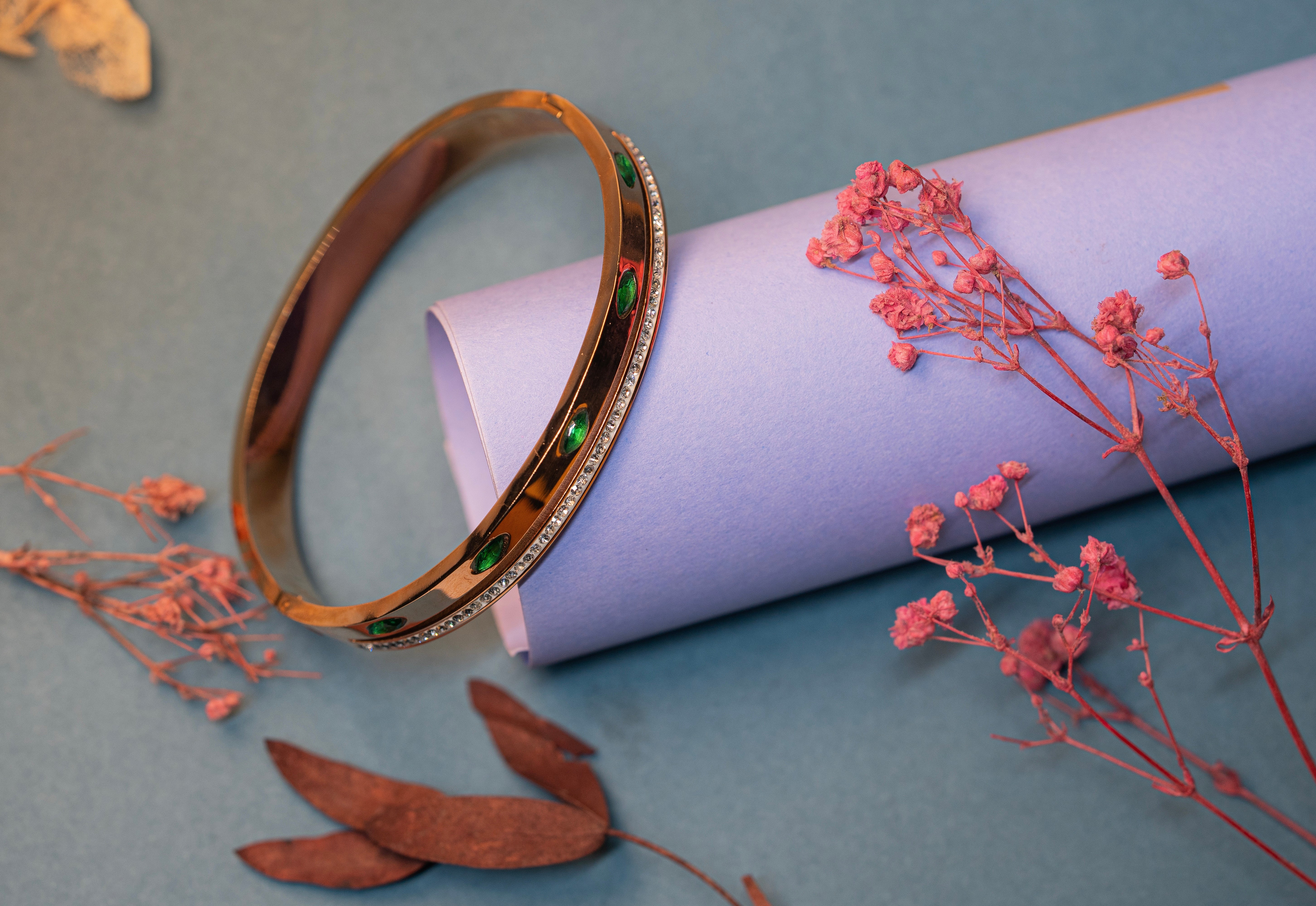Diamond And Emerald Bracelet