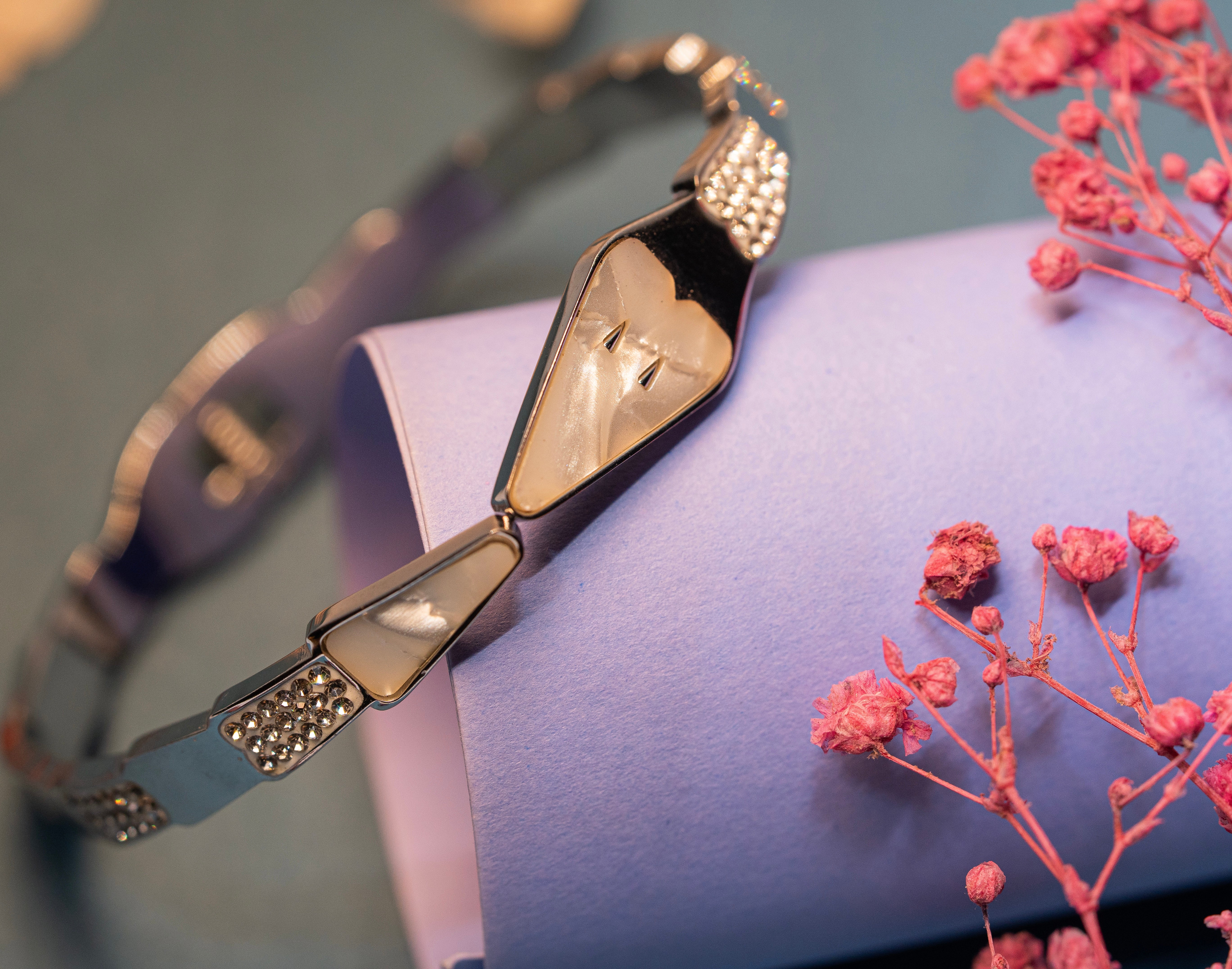 Rhinestone Link Bracelet