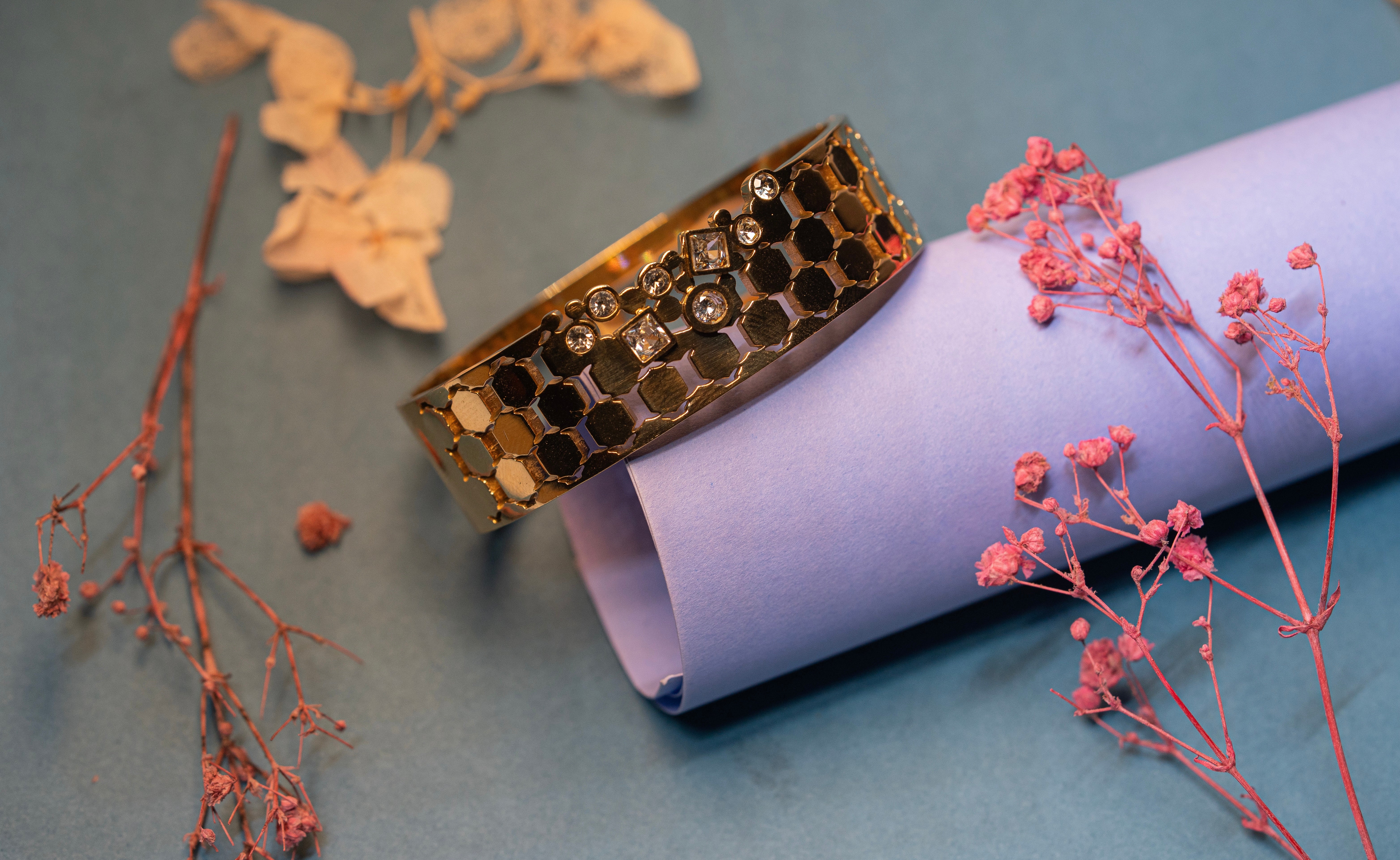 Honeycomb  Diamond Bracelet