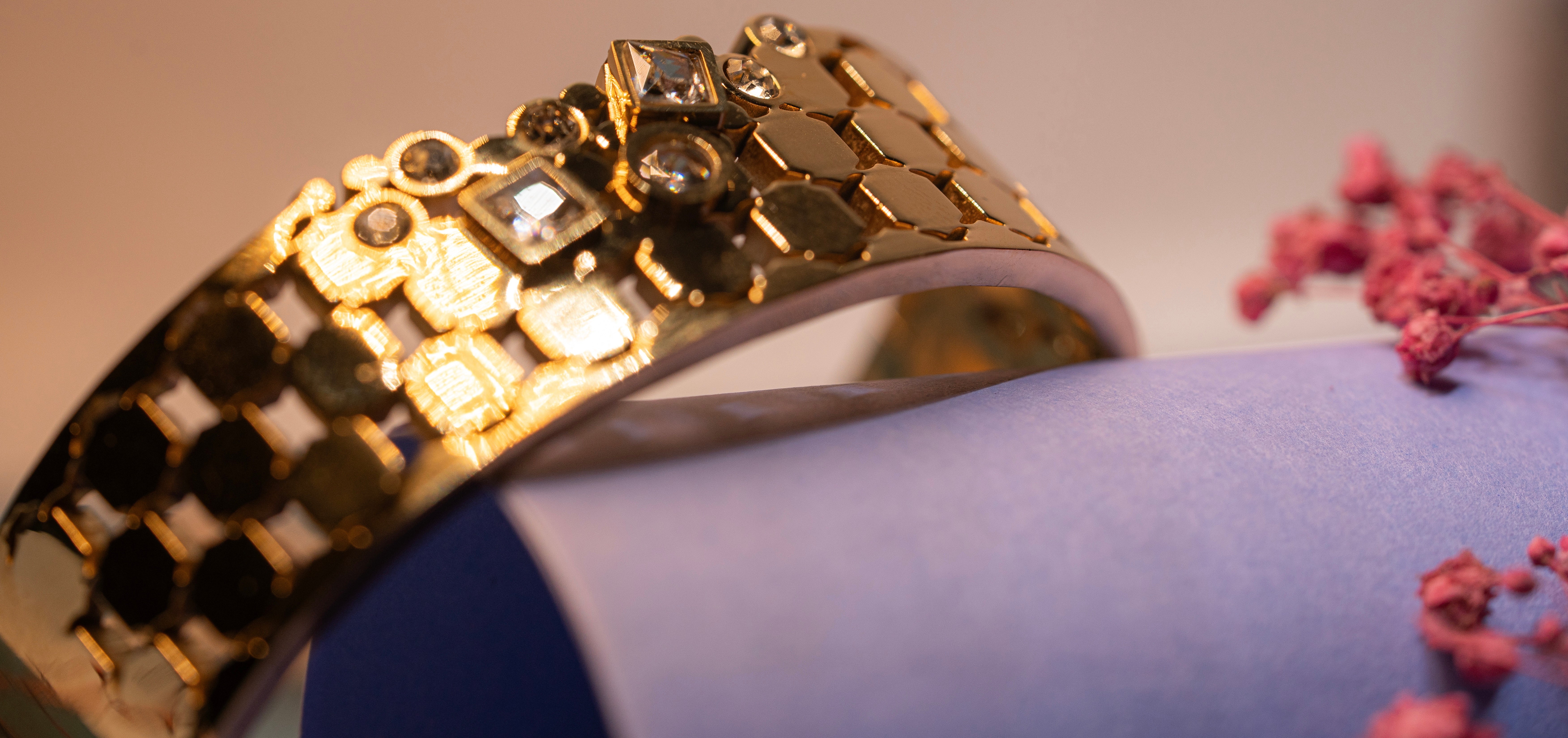 Honeycomb  Diamond Bracelet