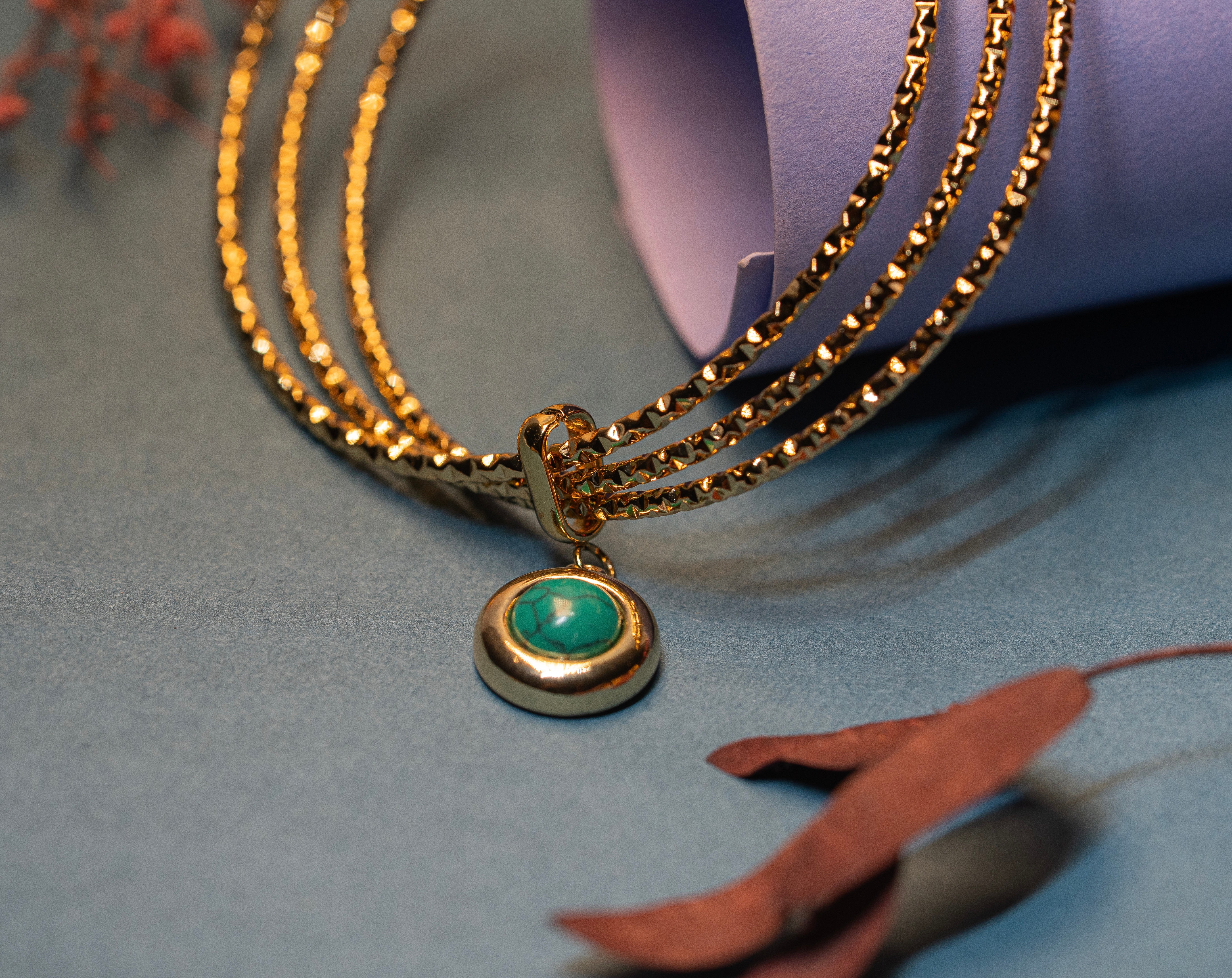 Three-Strand Turquoise Bangle Bracelet