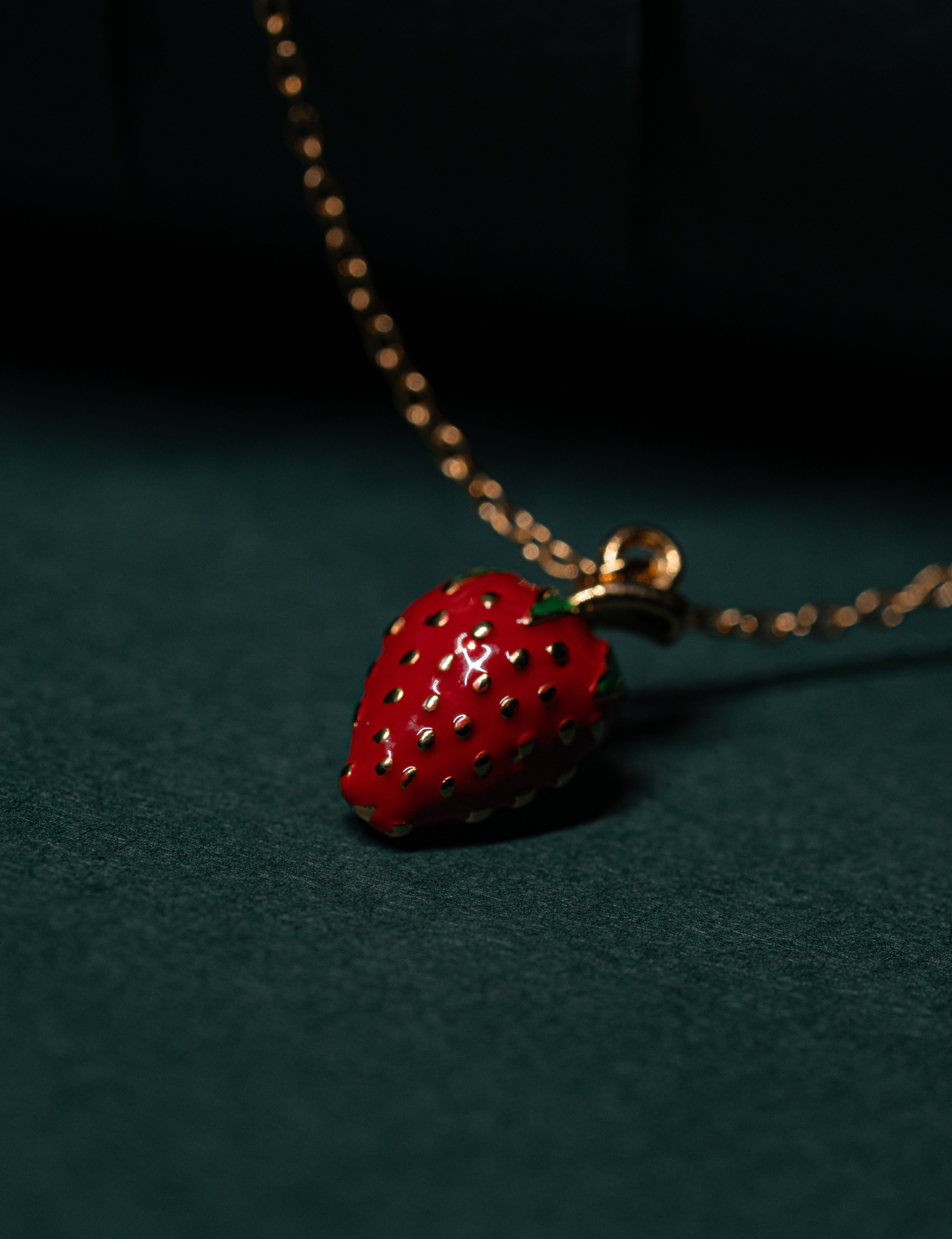 The "Strawberry Sweetheart" Necklace