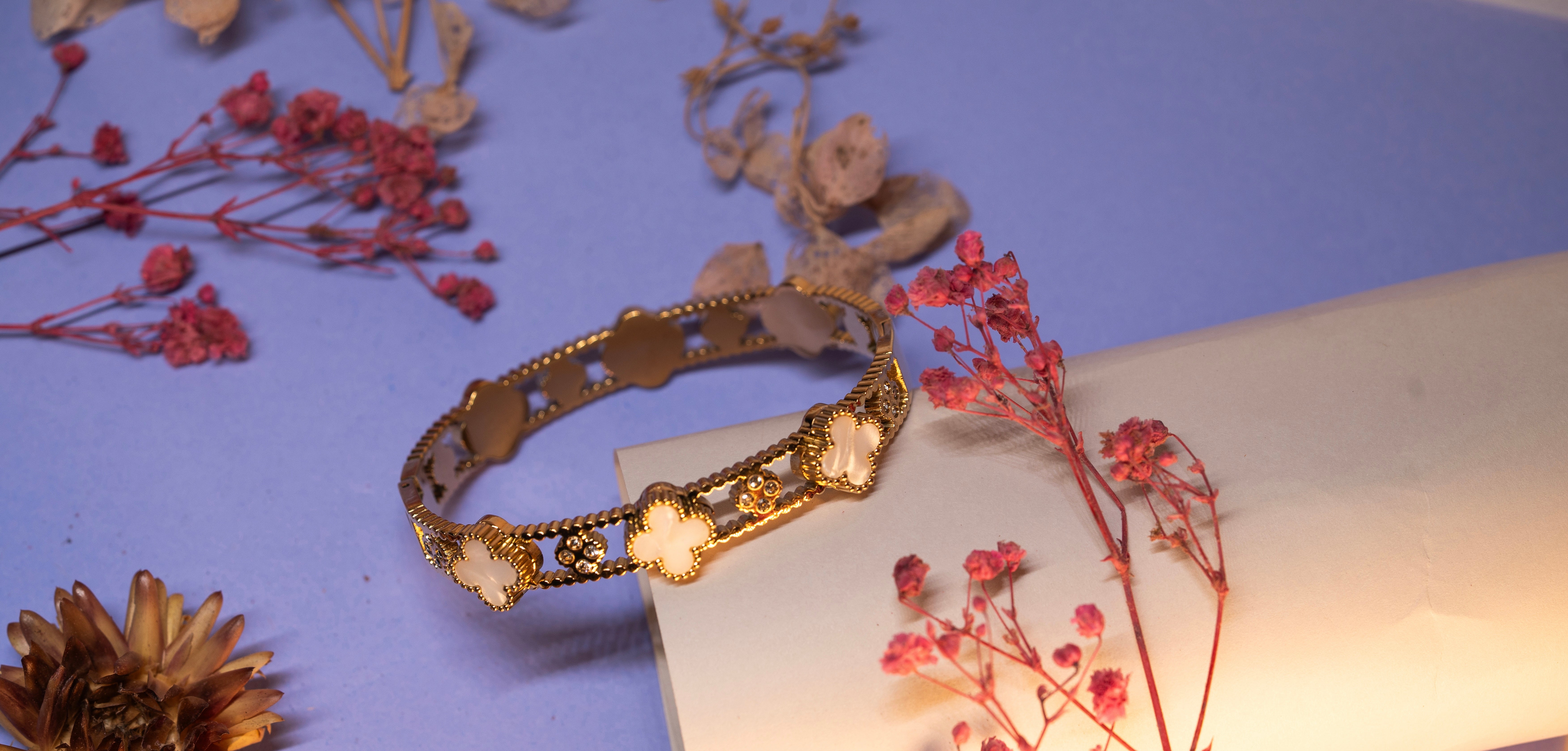 The "Whispering Clover" Bracelet