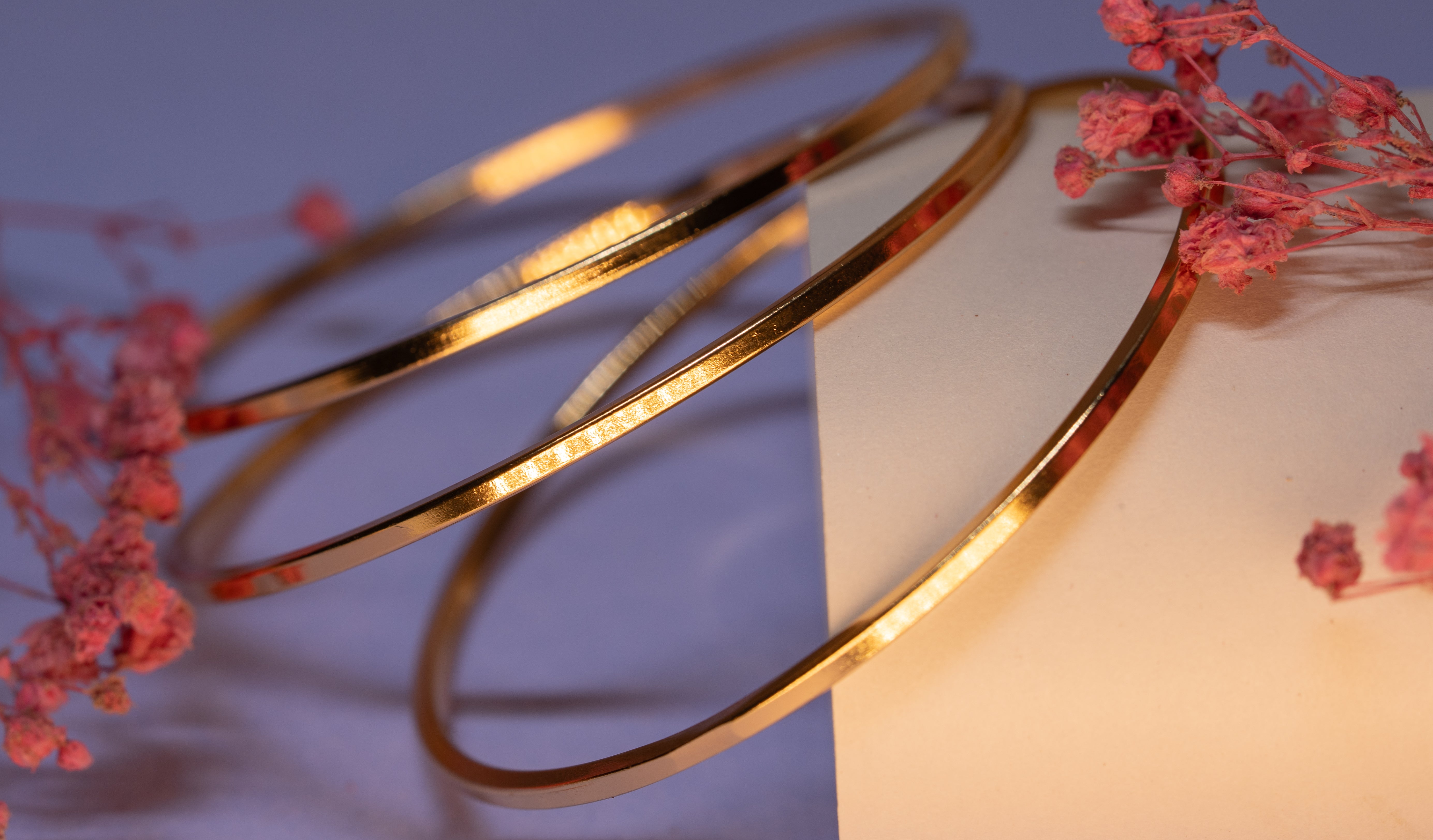 Gold Glaze single Bangle bracelet
