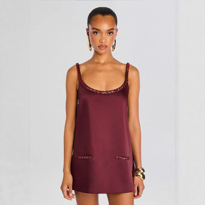 Diamond Glitter Satin Dress