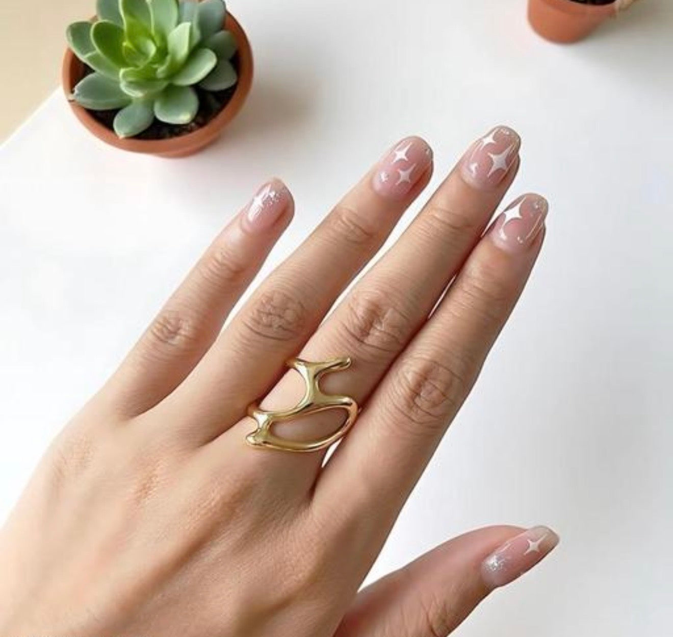 Sculptural Open Ring