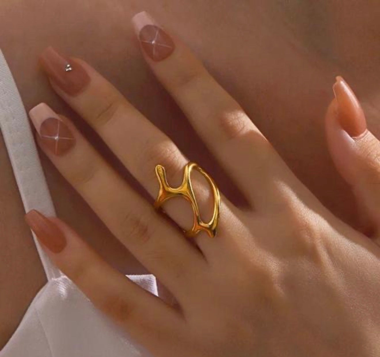 Sculptural Open Ring