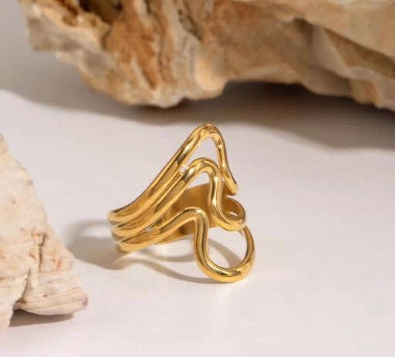 Triple Wave Band Ring