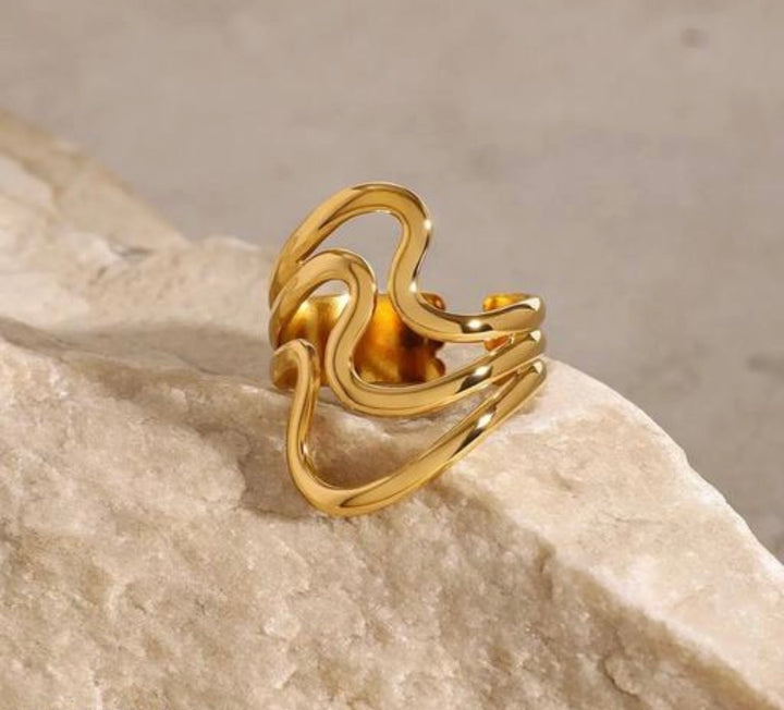 Triple Wave Band Ring