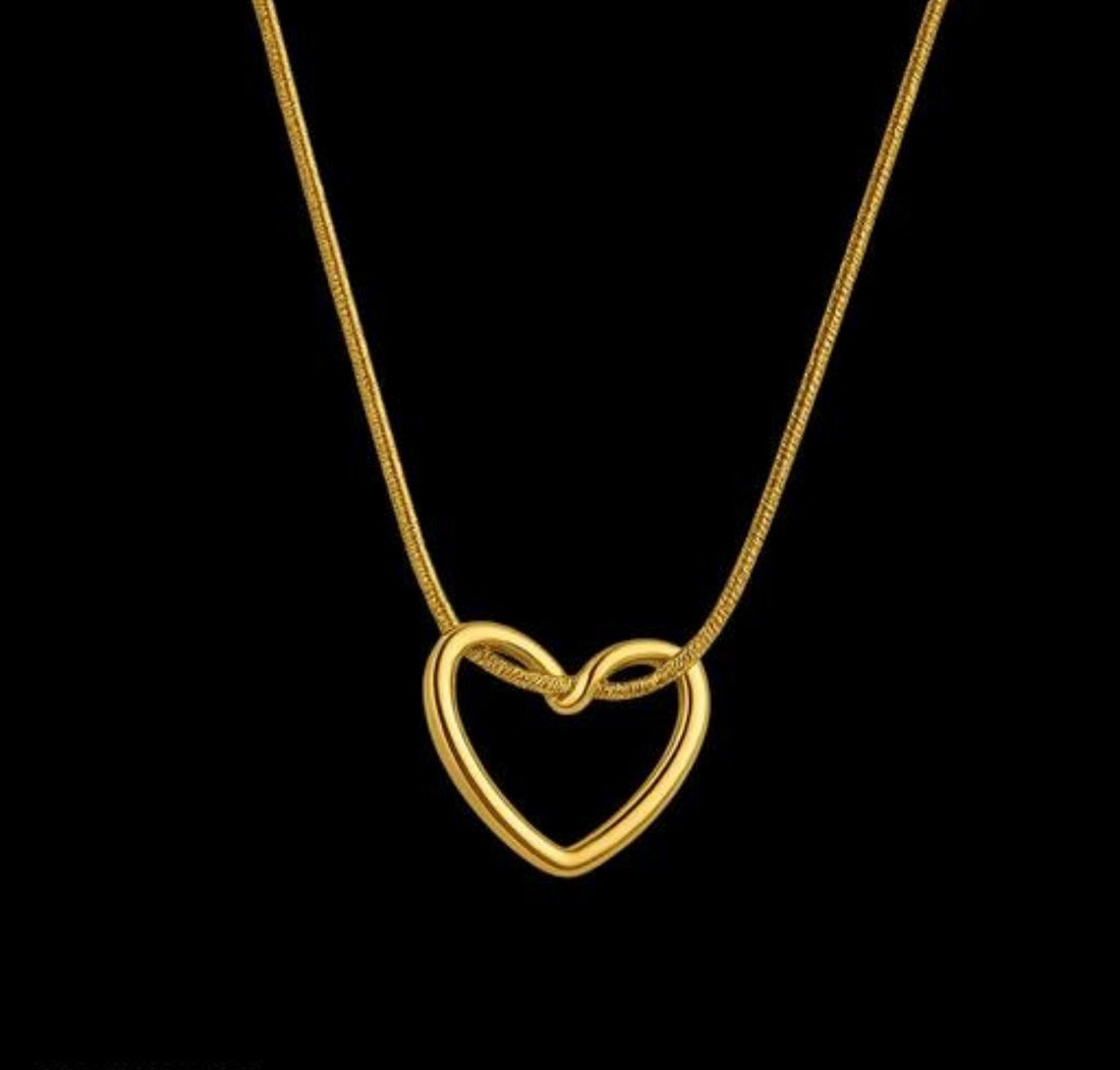 Heart Slide Pendant Necklace