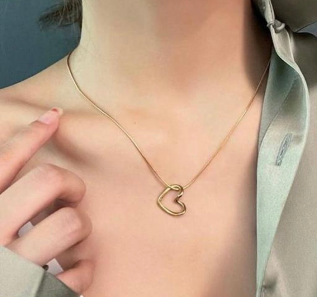 Heart Slide Pendant Necklace