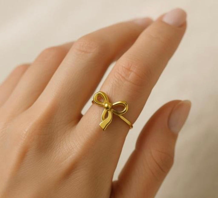 Minimalist Ribbon Bow Ring