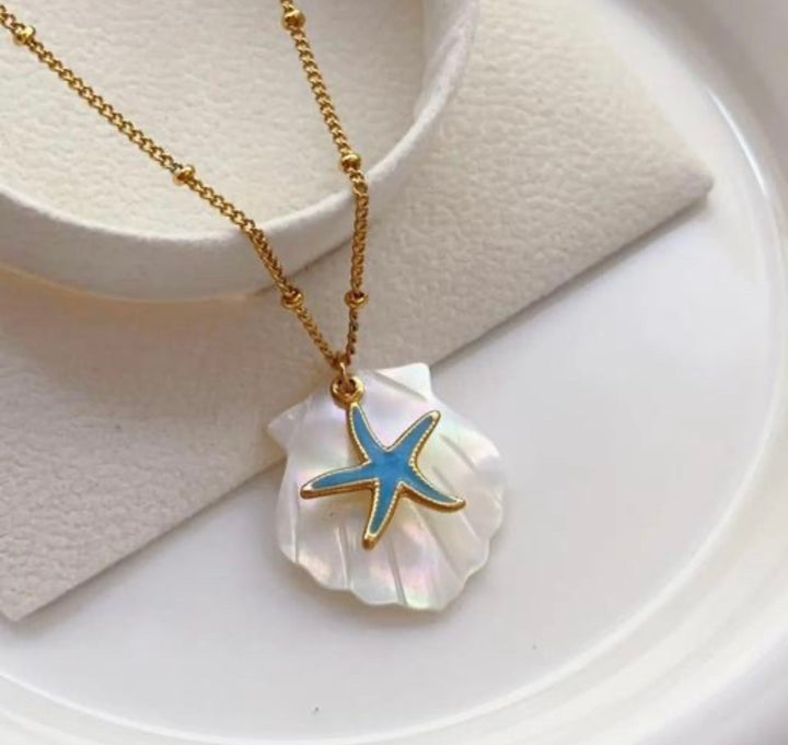 Blue Starfish Charm