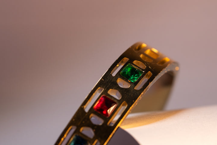 Kundan Classic Bangle with Gold Plating