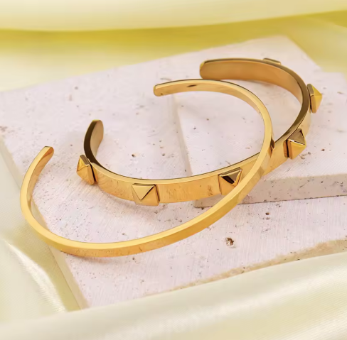 Minimalist Gold Cuff Bracelet