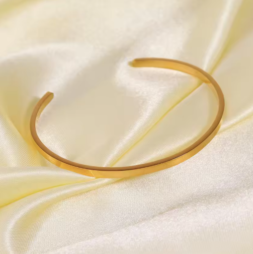 Minimalist Gold Cuff Bracelet