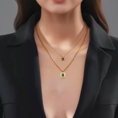 Dainty Emerald Stack.